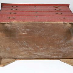American Chippendale Grain Painted Chest of Four Graduated Drawers, circa 1800
