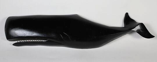 Vintage Carved Wood Whale Signed Clark