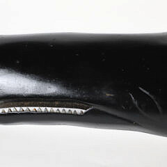Vintage Carved Wood Whale Signed Clark