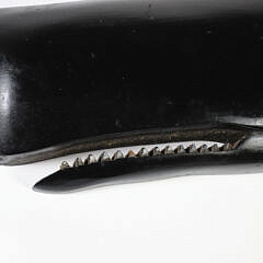 Vintage Carved Wood Whale Signed Clark