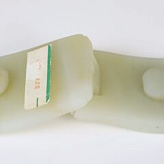 Celadon Jade “Chilong” Belt Buckle, Qing Dynasty
