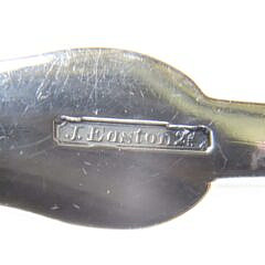 J. Easton 2nd (1807-1903) Nantucket Coin Silver Ladle