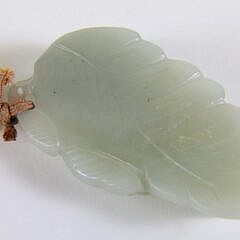 Celadon Jade “Gourds” Pendant, Qing Dynasty
