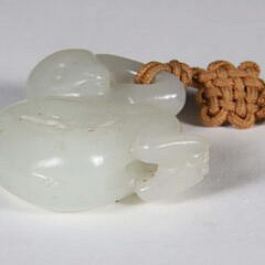 Celadon Jade “Monkey” Pendent, Qing Dynasty