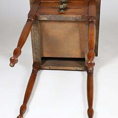 American Sheraton Mahogany Two Drawer Work Stand, circa 1820