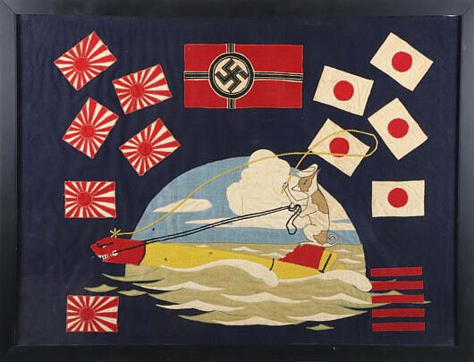 World War Two U.S. Navy U.S.S. Besugo SS-321 Submarine Kill Flag, circa 1945