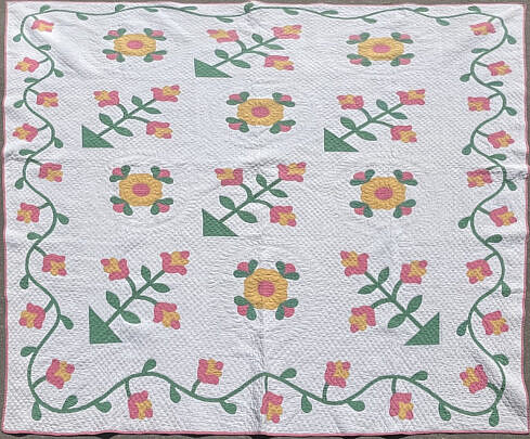 43501 Floral Applique Quilt A