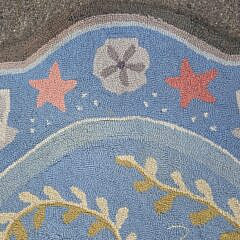 Claire Murray Oval Hooked Rug “Mermaid”