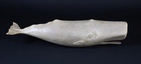 Clark Voorhees (1911-1980) Carved Wood Full Body "Moby Dick" Whale