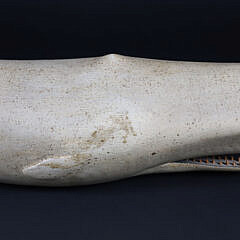Clark Voorhees Carved Wood Full Body “Moby Dick” Whale