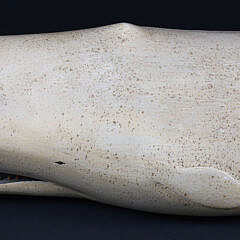 Clark Voorhees Carved Wood Full Body “Moby Dick” Whale