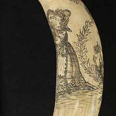 Whaleman Made Scrimshaw Antique Whale Tooth 19th Century