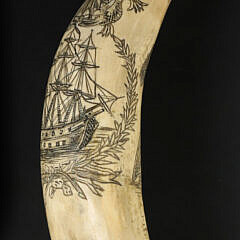 Whaleman Made Scrimshaw Antique Whale Tooth 19th Century