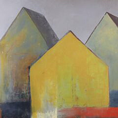 Michele Dangelo Oil on Canvas “Yellow House”