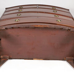 American Mahogany Bow Front Chest of Drawers, circa 1800