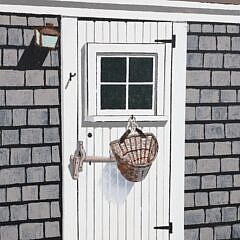 Small Oil on Canvas “Cottage Door”