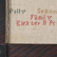 American Sampler, Worked by Polly Seamer Peaslee, 1853