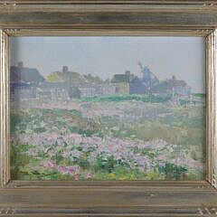 Henry Stephens (American 1878-1944) Eddy Oil on Panel "Edge of Village"