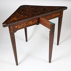 Marquetry Inlaid Card Table