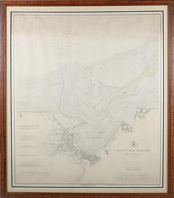 1910 Map of Nantucket Harbor