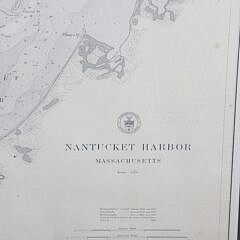 1910 Chart of Nantucket Harbor