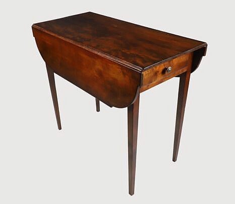 Nantucket Made Made Mahogany Drop Leaf Pembroke Table, circa 1800