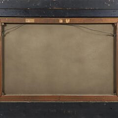 Framed Decorative Oil on Canvas Painting of a Schooner, 20th Century