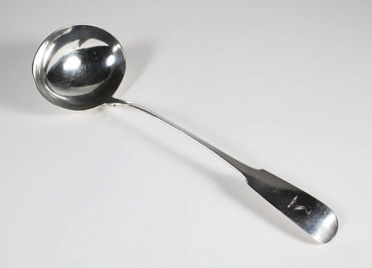 George III Irish Sterling Silver Soup Ladle, Dublin 1814