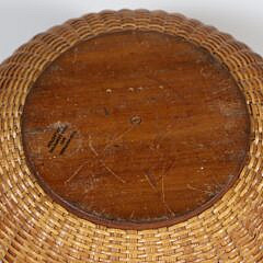 Antique Open Round Swing Handle Nantucket Basket