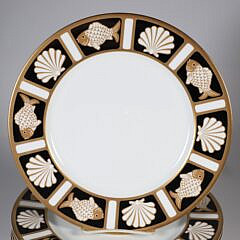 Set of 12 Fish and Shell Dinner Plates
