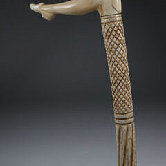 Whaleman Made Naughty Nellie Cane circa 1850