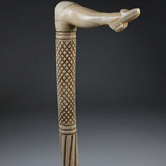 Whaleman Made Naughty Nellie Cane circa 1850