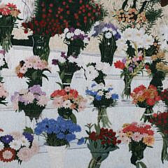 Silk Woven Picture “Bartlett’s Truck Flowers”