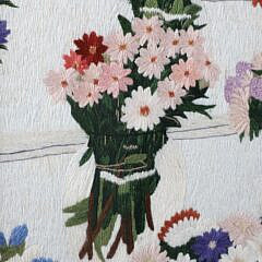 Silk Woven Picture “Bartlett’s Truck Flowers”
