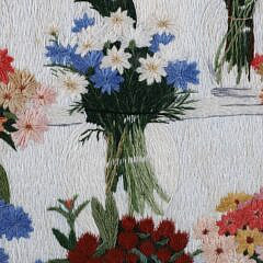 Silk Woven Picture “Bartlett’s Truck Flowers”