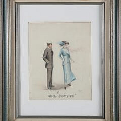 Watercolor on Paper “A Naval Inspection”