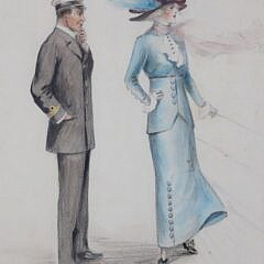 Watercolor on Paper “A Naval Inspection”