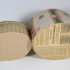 Two Contemporary Paper Hat Boxes