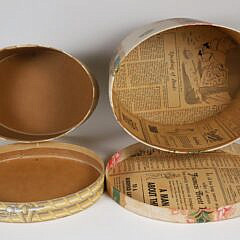 Two Contemporary Paper Hat Boxes