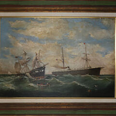 E.H. Atwood Oil on Canvas “Rescue at Sea”