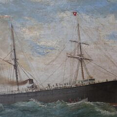 E.H. Atwood Oil on Canvas “Rescue at Sea”
