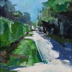 Watercolor “Sconset Driveway”
