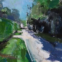 Watercolor “Sconset Driveway”
