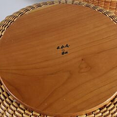 Nest of 10 Ainsley D. Rockwood Round Swing Handle Nantucket Baskets