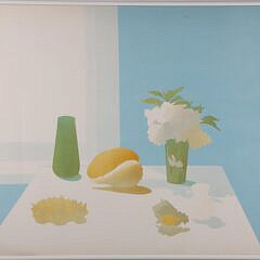 Elizabeth Osborne Lithograph  “Still Life with Objects” 1977 #64-80