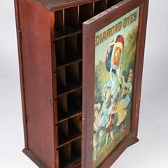 “Diamond Dyes” Wells & Richardson, Burlington Vermont Double Door Store Cabinet