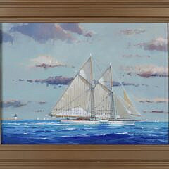William Lowe Oil on Canvas “Schooner Study 3”