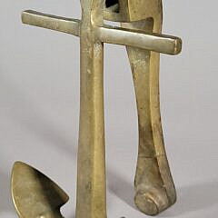 Large Vintage Cast Brass Nautical Ship Anchor Door Knocker