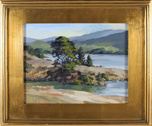 Julius Seelos Oil Painting "The Resivir Pines" circa 2000