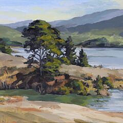 Julius Seelos Oil Painting “The Resivir Pines” circa 2000